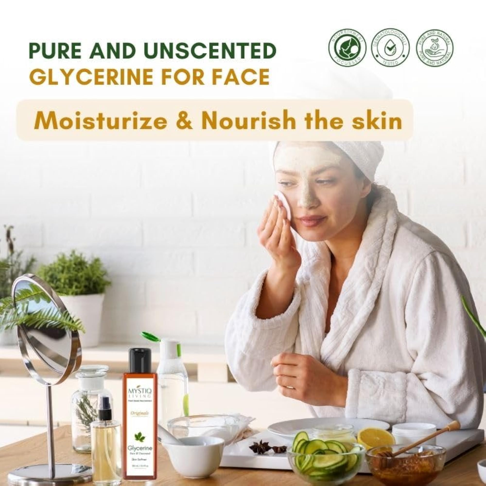 Glycerine Plant Based for Skin Care, Pack of 2, 200ML
